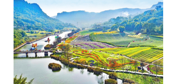 美天垃圾桶走進花田酒地旅游景區